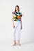 Joseph Ribkoff Floral Print Satin And Silky Knit Top-shopbody.com