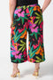 Joseph Ribkoff Gauze Tropical Print Culotte Pants-shopbody.com