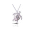 Amanda Blu Silver & MOP Sea Turtle Necklace-shopbody.com