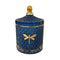 Dragonfly Bella Candle - Blu & Gold-shopbody.com