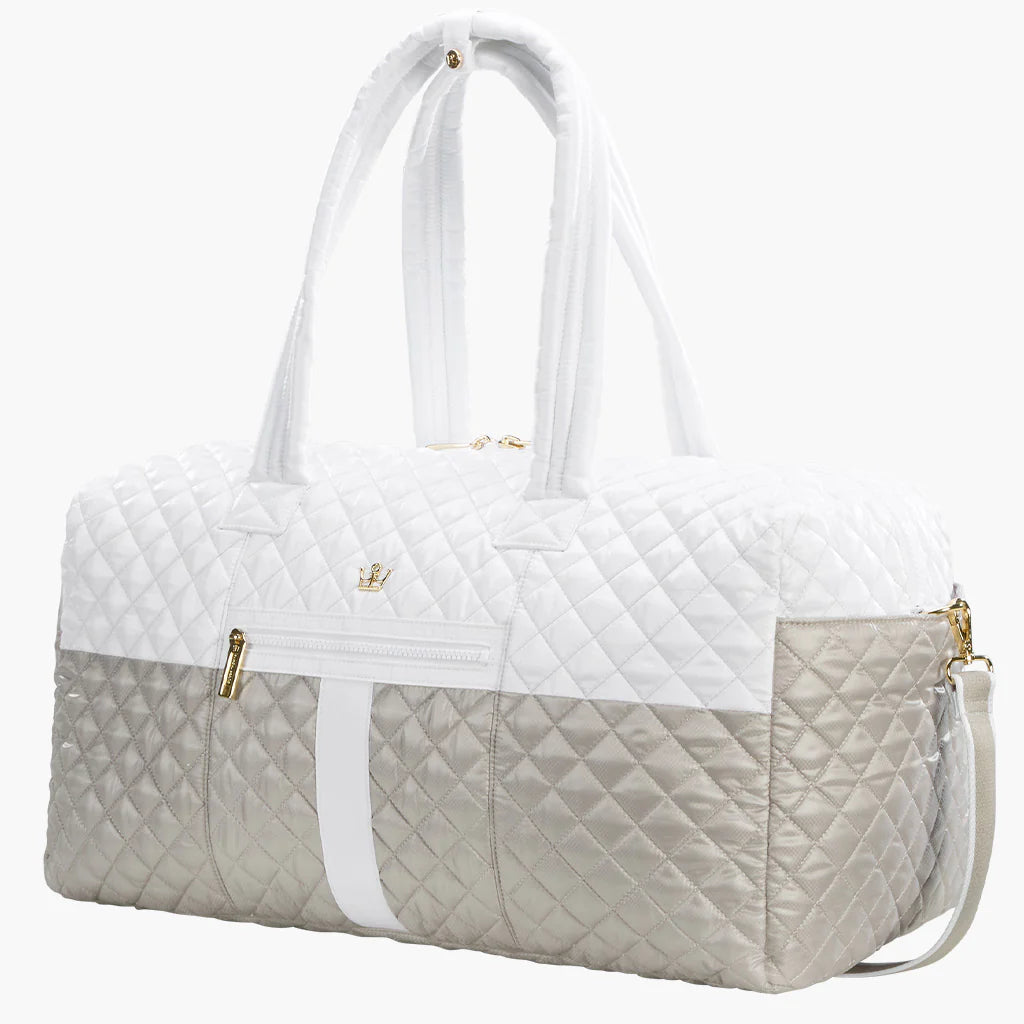 Oliver Thomas 24 Weekender Duffle White/Dove Grey–