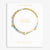 A Littles & Co Happy Little Moments 'GOOD ENERGY'Bracelet In Gold-Tone Plating-shopbody.com