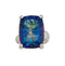 Charles Albert Silver Mystic Quartz Prong Set Adjustable Ring-shopbody.com