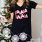 Hello Mello Sleep Shirt Black- Christmas-shopbody.com