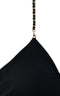 Strap-its Plunge Bra with Removable Straps - Black with Gold Chain - shopbody.com