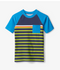 Hatley Fish Stripes Short Sleeve Rashguard-shopbody.com