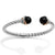 Brighton Neptune's Rings Black Agate Open Hinged Bangle - Body & Soul Boutique