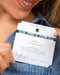 Skylar Paige - teacher - Morse Code Tila Beaded Bracelet - Bohemian Blue-shopbody.com