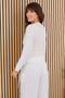 Milio Milano Linen Long Sleeve Tie Top-shopbody.com