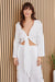 Milio Milano Linen Long Sleeve Tie Top-shopbody.com