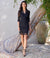 Karen Kane V-Neck Lace Dress-shopbody.com