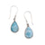 Charles Albert Silver - Larimar Teardrop Drop Earrings-shopbody.com
