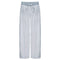 PJ Harlow Satin Ankle Pant With Rib Waistband And Adjustable Drawstring in Morning Blue - shopbody.com