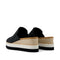 Toms Diana Mule Wedge Sandal - Black Leather-shopbody.com