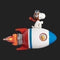 Roman 4'H Snoopy Rocket Night Light-shopbody.com