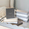 Addison Ross White & Silver Silent Alarm Clock-shopbody.com