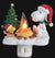 Roman 4.75'H Snoopy Campfire W/Woodstock & Xmas Tree Night Light-shopbody.com