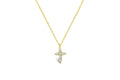 Stia Girl Forever Faith Prong Cross Necklace-Gold-shopbody.com