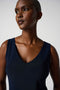 Joseph Ribkoff Double-V Tank - Midnight Blue-shopbody.com