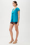 Trina Turk Banita Top - Bahia Blue-shopbody.com