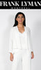Frank Lyman Off White Woven Throw-Over-shopbody.com