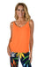 Frank Lyman Orange Sleeveless Top-shopbody.com