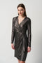 Joseph Ribkoff Novelty Knit Long Sleeve Sheath Dress- shopbody.com