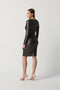 Joseph Ribkoff Novelty Knit Long Sleeve Sheath Dress- shopbody.com