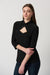 Joseph Ribkoff Silky Knit Top With Embellished Cutout Neckline-shopbody.com