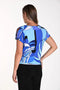 Frank Lyman Leaf Print Top with Sash Detail-shopbody.com