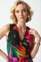 Joseph Ribkoff Silky Knit Tropical Print Wrap Dress-shopbody.com