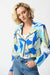 Joseph Ribkoff Silky Knit Floral Print Fitted Jacket