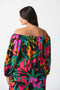Joseph Ribkoff Gauze Tropical Print Flared Top-shopbody.com