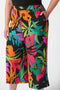 Joseph Ribkoff Gauze Tropical Print Culotte Pants-shopbody.com