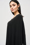 Joseph Ribkoff Sweater Knit Poncho With Rivet Detail-shopbody.com