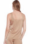 ILTM Rosalie Solid Satin Tank Top-champagne-shopbody.com