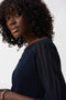 Joseph Ribkoff Knit Pullover Top With Mesh Detail-shopbody.com
