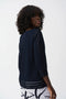 Joseph Ribkoff Knit Pullover Top With Mesh Detail-shopbody.com