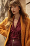Joseph Ribkoff Moss Crepe Fitted Wrap Top-shopbody.com