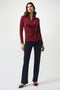 Joseph Ribkoff Moss Crepe Fitted Wrap Top-shopbody.com