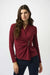 Joseph Ribkoff Moss Crepe Fitted Wrap Top-shopbody.com
