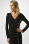 Joseph Ribkoff Silky Knit Fitted Wrap Top-shopbody.com