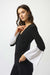 Joseph Ribkoff Silky Knit & Stretch Taffeta Wrap Top-shopbody.com