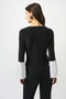 Joseph Ribkoff Silky Knit & Stretch Taffeta Wrap Top-shopbody.com