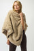 Joseph Ribkoff Faux Fur Textured Stripe Poncho-shopbody.com