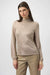 Joseph Ribkoff Foiled Knit Mock Neck Fitted Top-shopbody