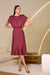 Joseph Ribkoff Recycled Satin Blouson A-Line Dress-shopbody.com