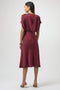 Joseph Ribkoff Recycled Satin Blouson A-Line Dress-shopbody.com