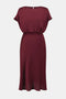 Joseph Ribkoff Recycled Satin Blouson A-Line Dress-shopbody.com