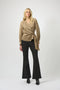 Joseph Ribkoff Jacquard Satin Animal Print Wrap Top-shopbody.com